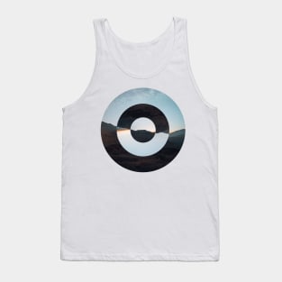 Abstract Circle Sunset Tank Top